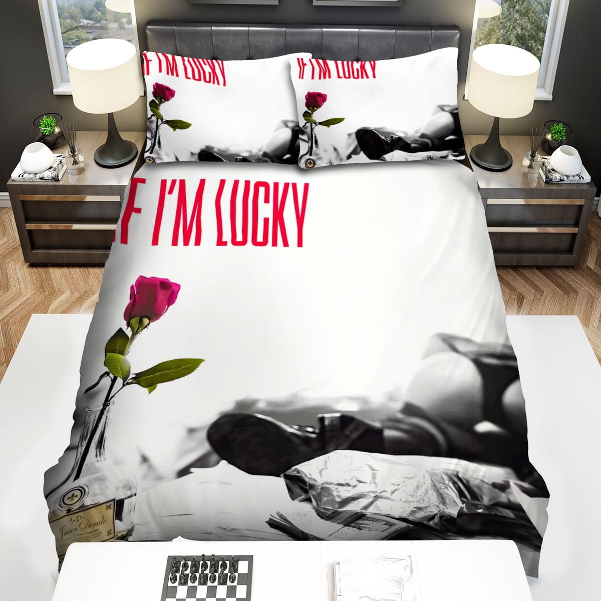 If Im Lucky Jason Derulo Bedding Sets Duvet Cover, Flatsheet, Pillowcase For Your Lover