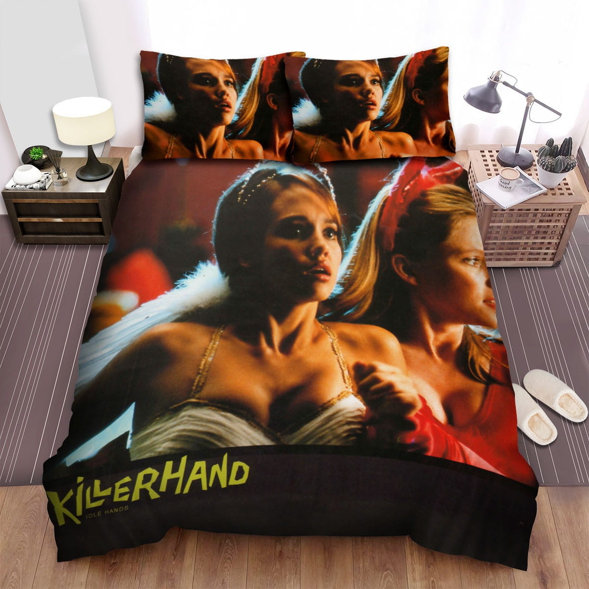 Idle Hands Bride Bedding Sets, Flatsheet Gift For Christmas, Thanksgiving, Halloween