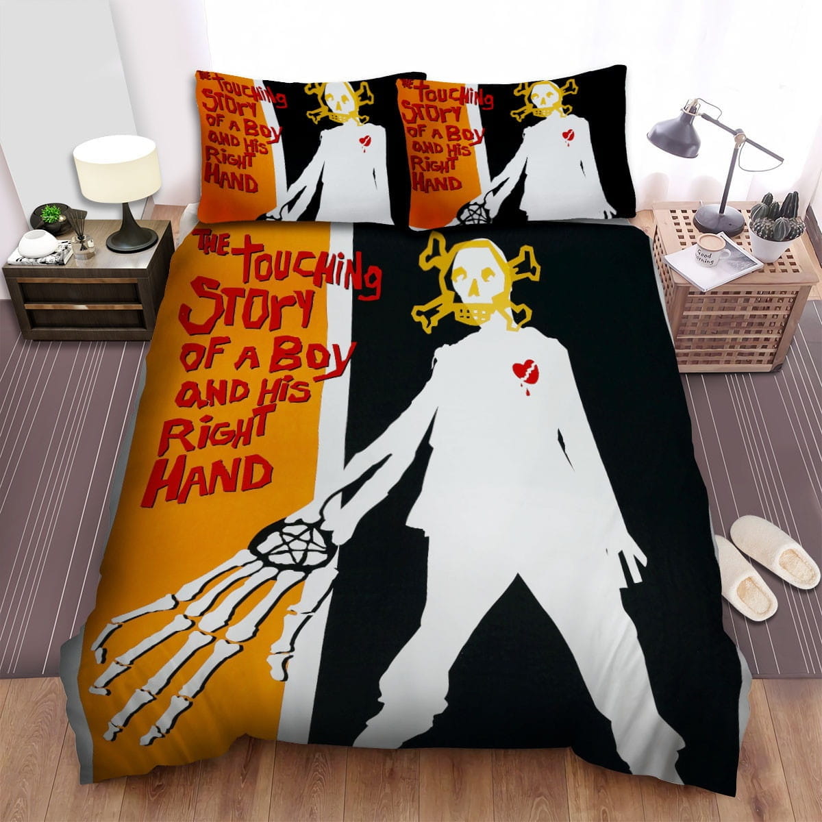 Idle Hands Poster Bedding Sets, Flatsheet Gift For Christmas, Thanksgiving, Halloween