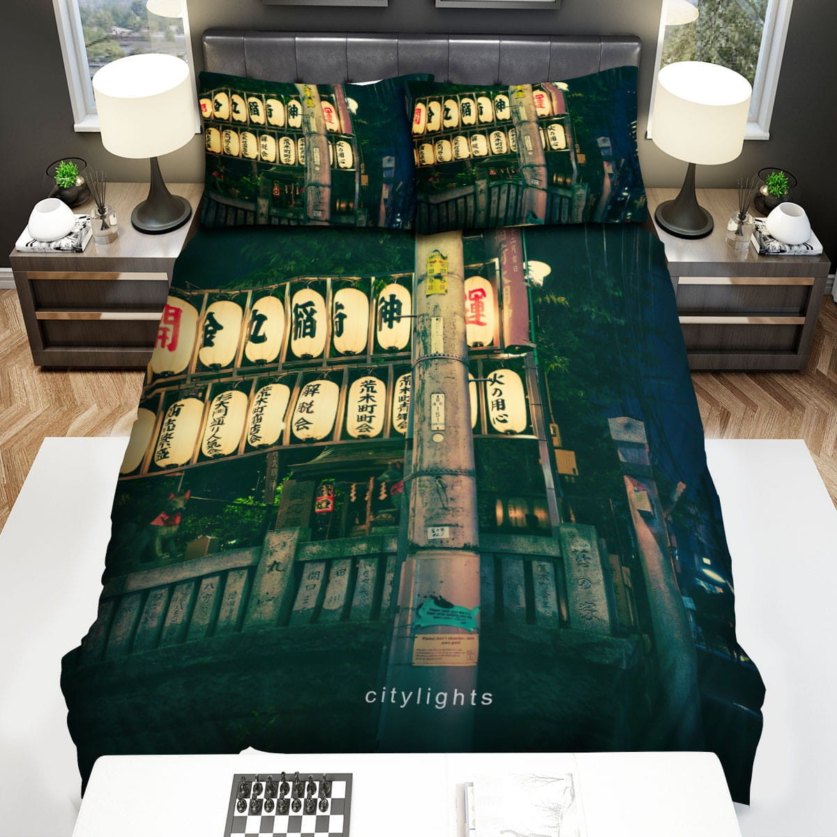 Idealism Citylights Decorative Bedding Sets with Duvet Cover, Flatsheet, Pillowcases