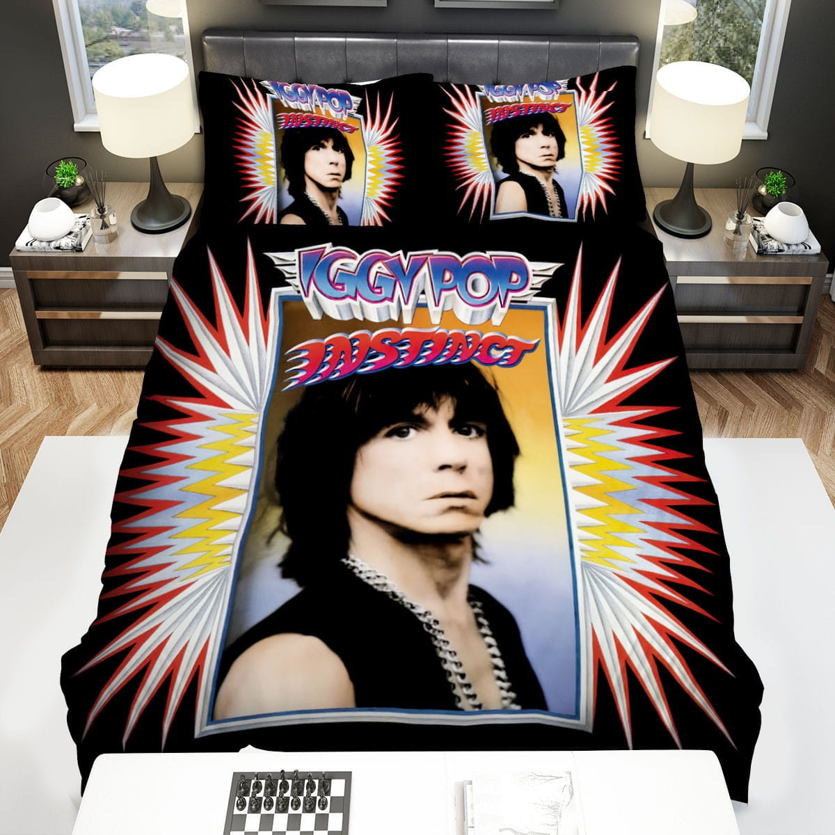 Iggy Pop Cold Metal Bedding Sets Duvet Cover, Flatsheet, Pillowcases Perfect Gift For Fans