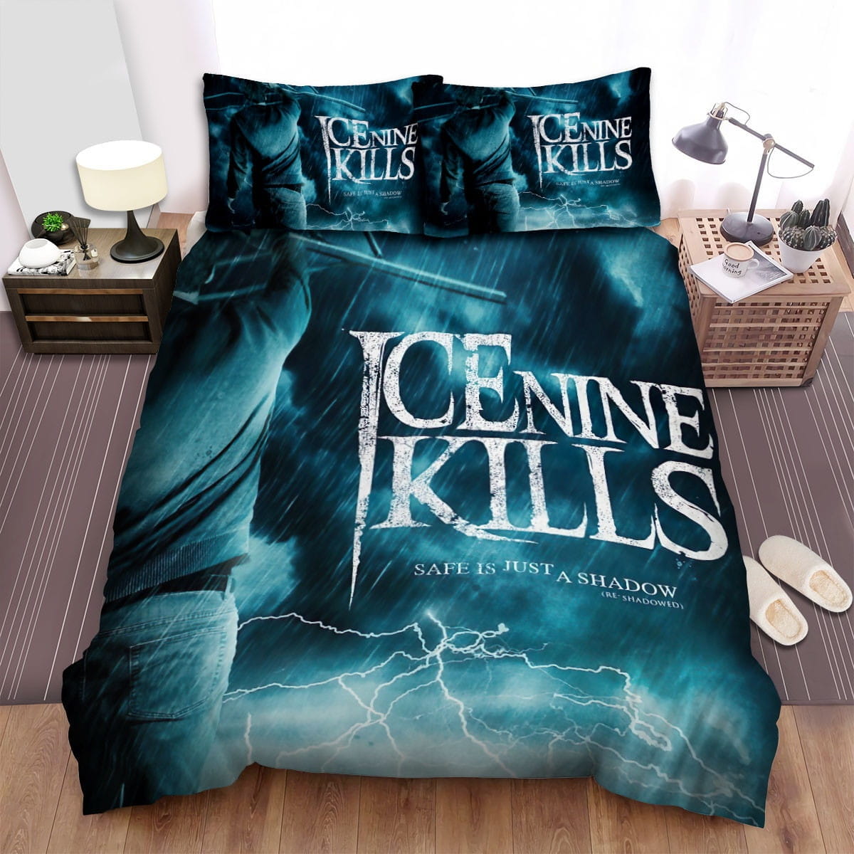 Ice Nine Kills Band Light Bedding Set, Gift For Christmas, Birthday, Thanksgiving