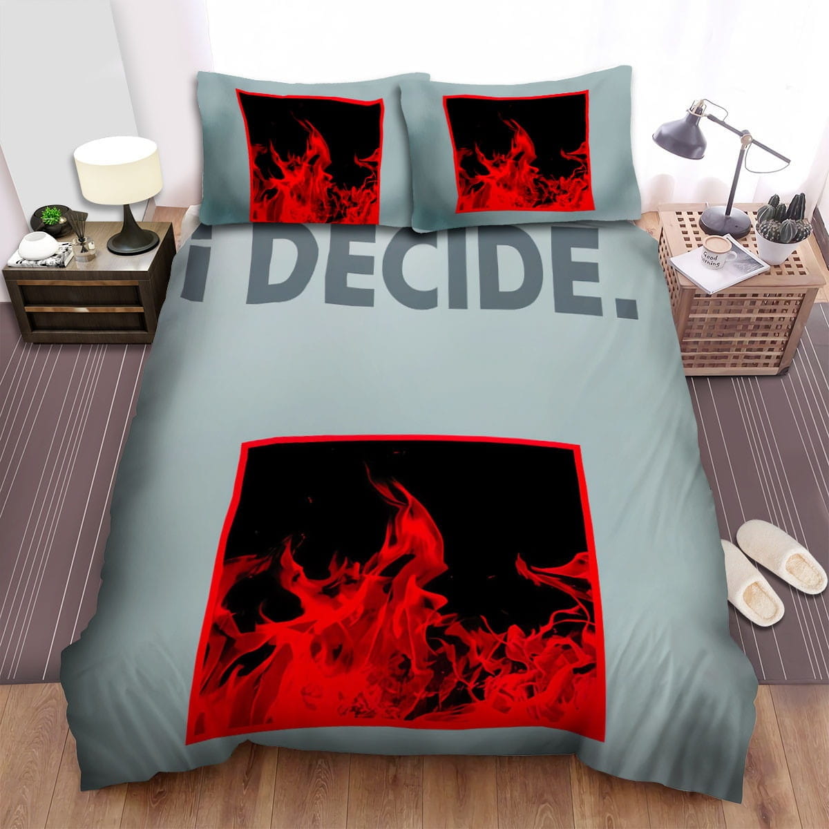 Ikon I Decide Art Bedding Sets Duvet Cover, Flatsheet, Pillowcase For Your Lover