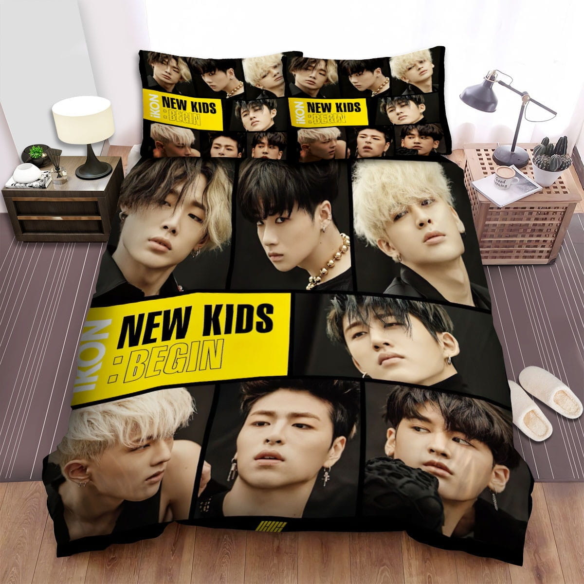 Ikon New Kids Begin Bedding Set, Gift For Christmas, Birthday, Thanksgiving