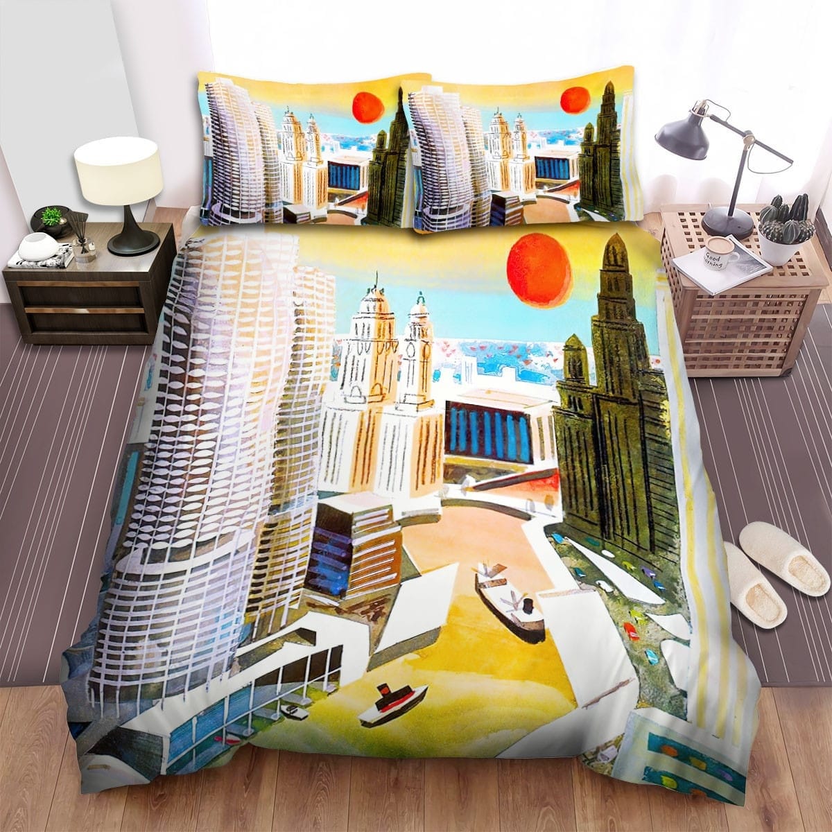 Illinois Chicago City Bedding Sets Duvet Cover, Flatsheet, Pillowcase For Your Lover