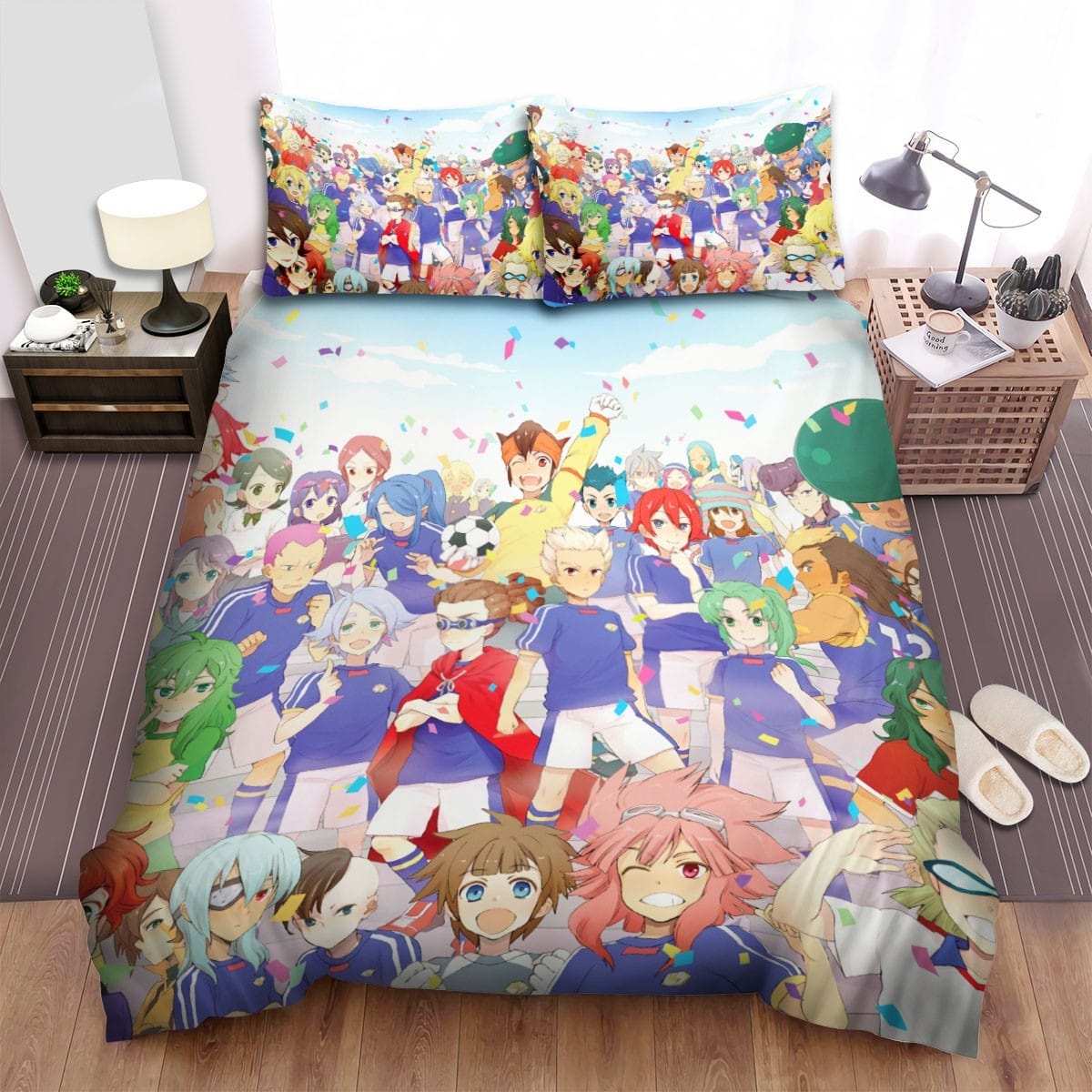 Inazuma Eleven Celebration Bedding Set, Gift For Christmas, Birthday, Thanksgiving
