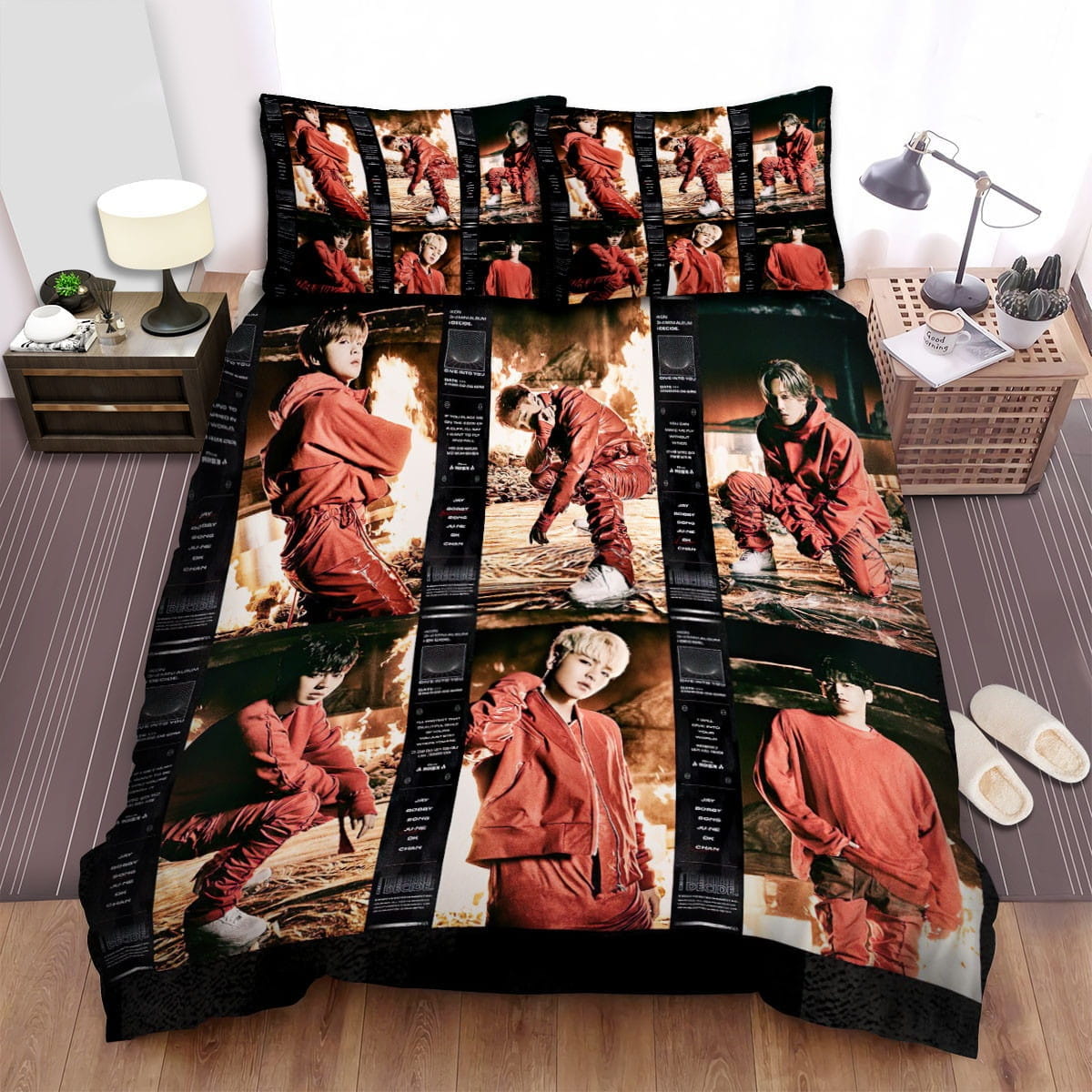 Ikon I Decide Poster Road Bedding Sets, Flatsheet Gift For Wife, Husband, Besties