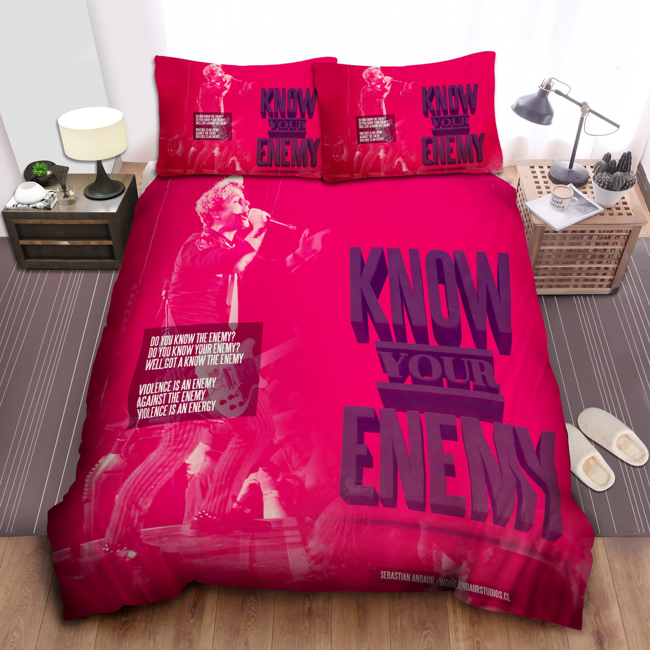 I Know Your Enemy Bedding Sets Duvet Cover, Flatsheet, Pillowcases Perfect Gift For Fans