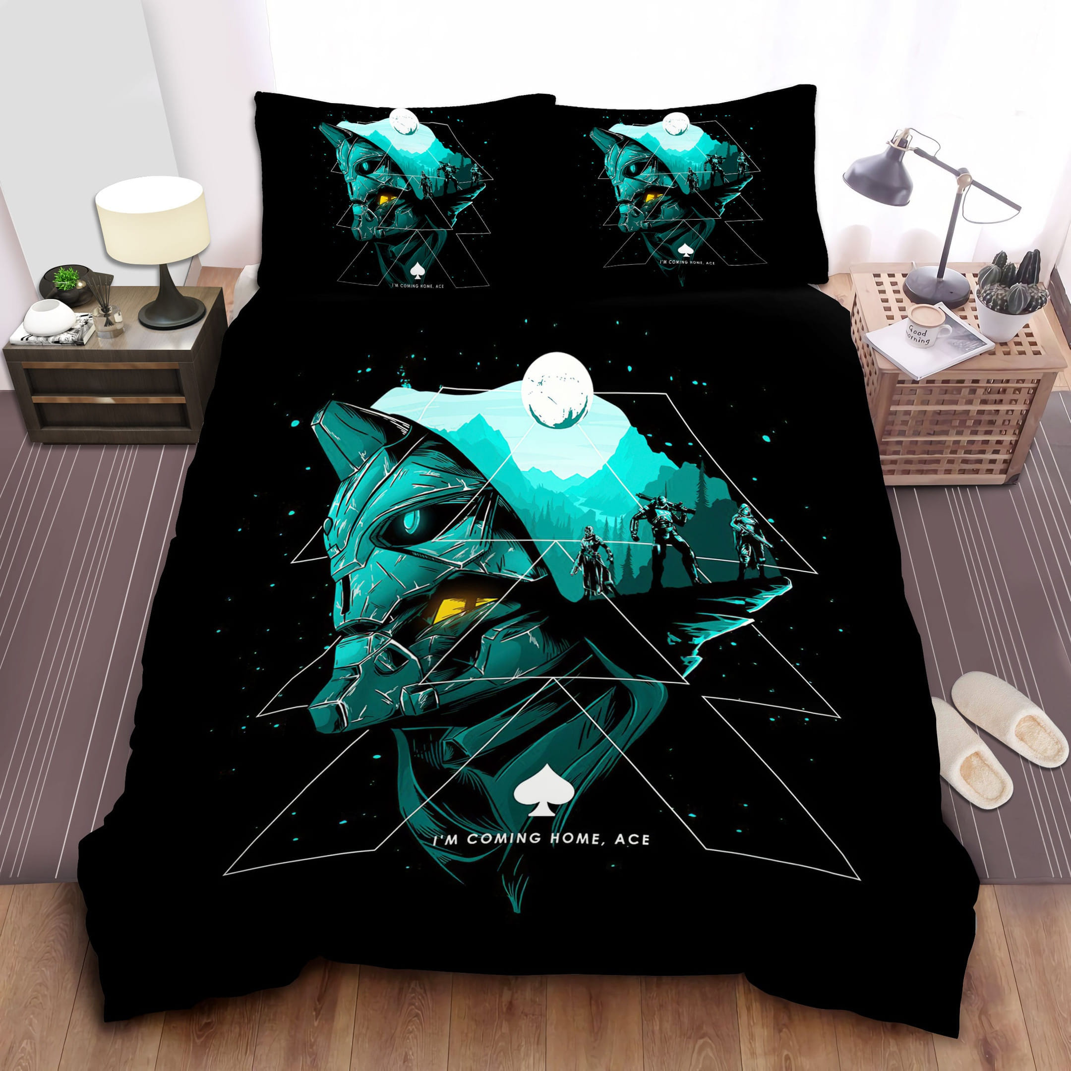Im Coming Home Ace Bedding Sets, Flatsheet Gift For Christmas, Thanksgiving, Halloween