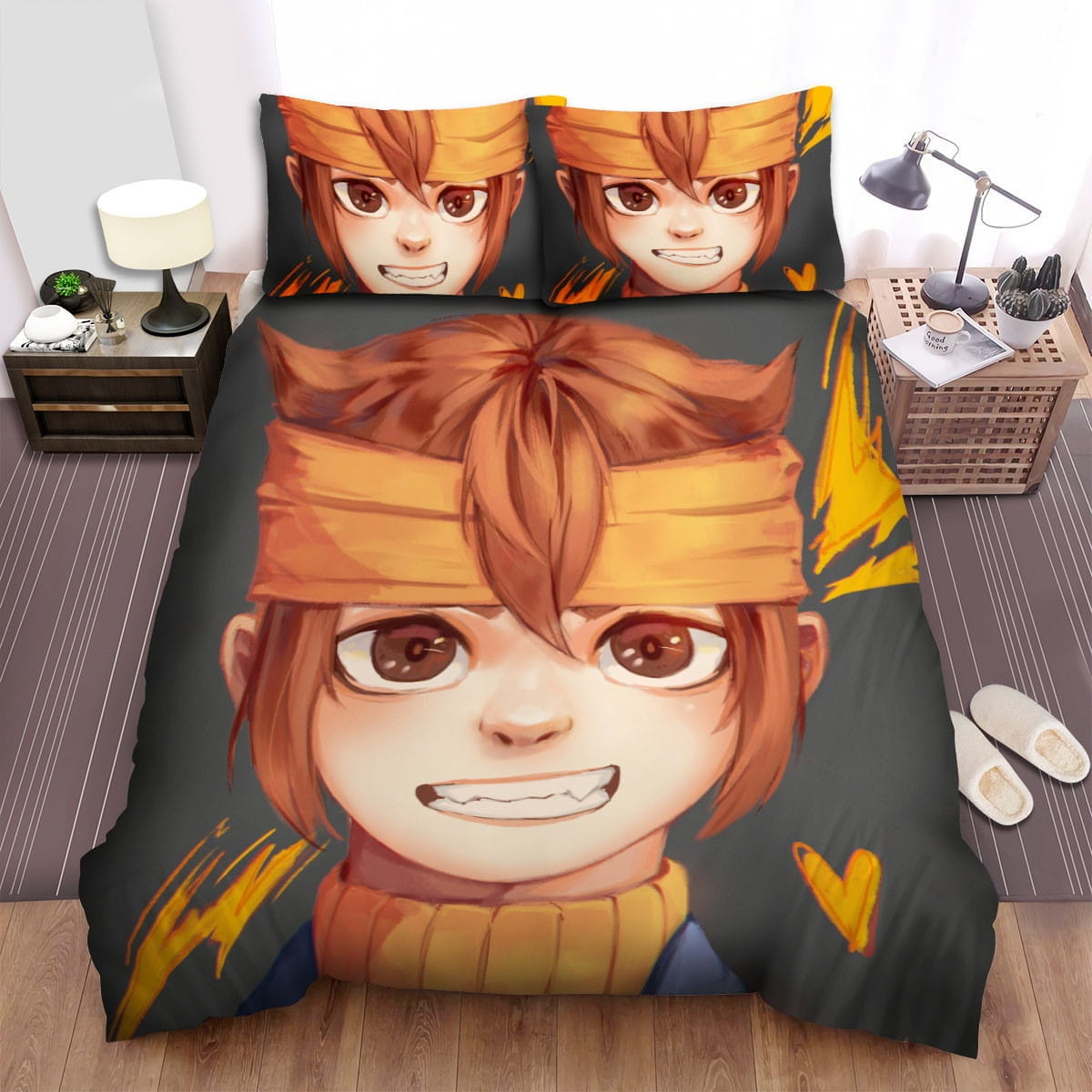 Inazuma Eleven Endou Bedding Sets Duvet Cover, Flatsheet, Pillowcases For Every Bedroom