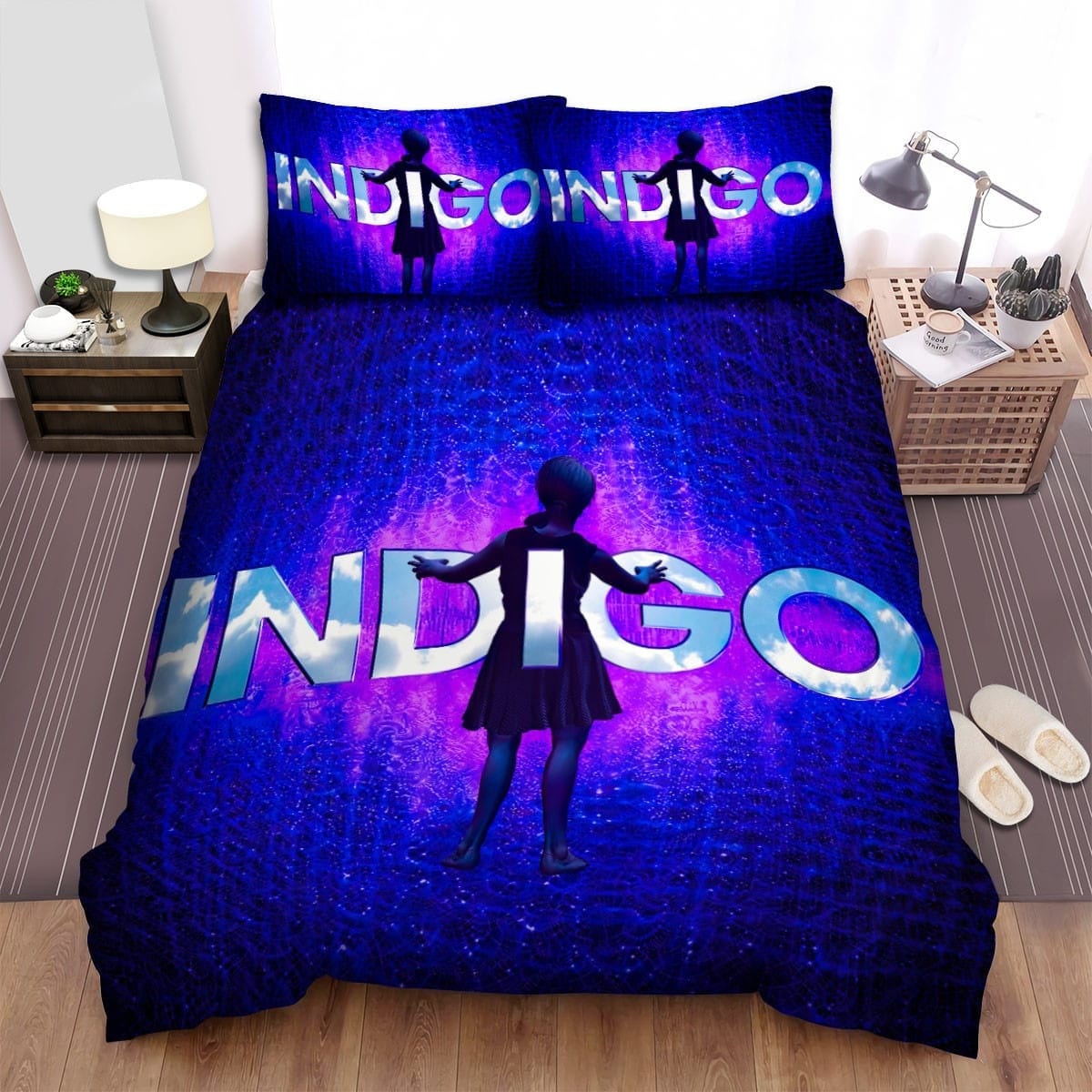Indigo Girls Art Photo Decorative Bedding Sets with Duvet Cover, Flatsheet, Pillowcases