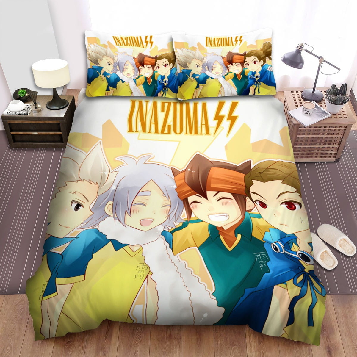 Inazuma Eleven Team Flash Bedding Sets Duvet Cover, Flatsheet, Pillowcase For Your Lover