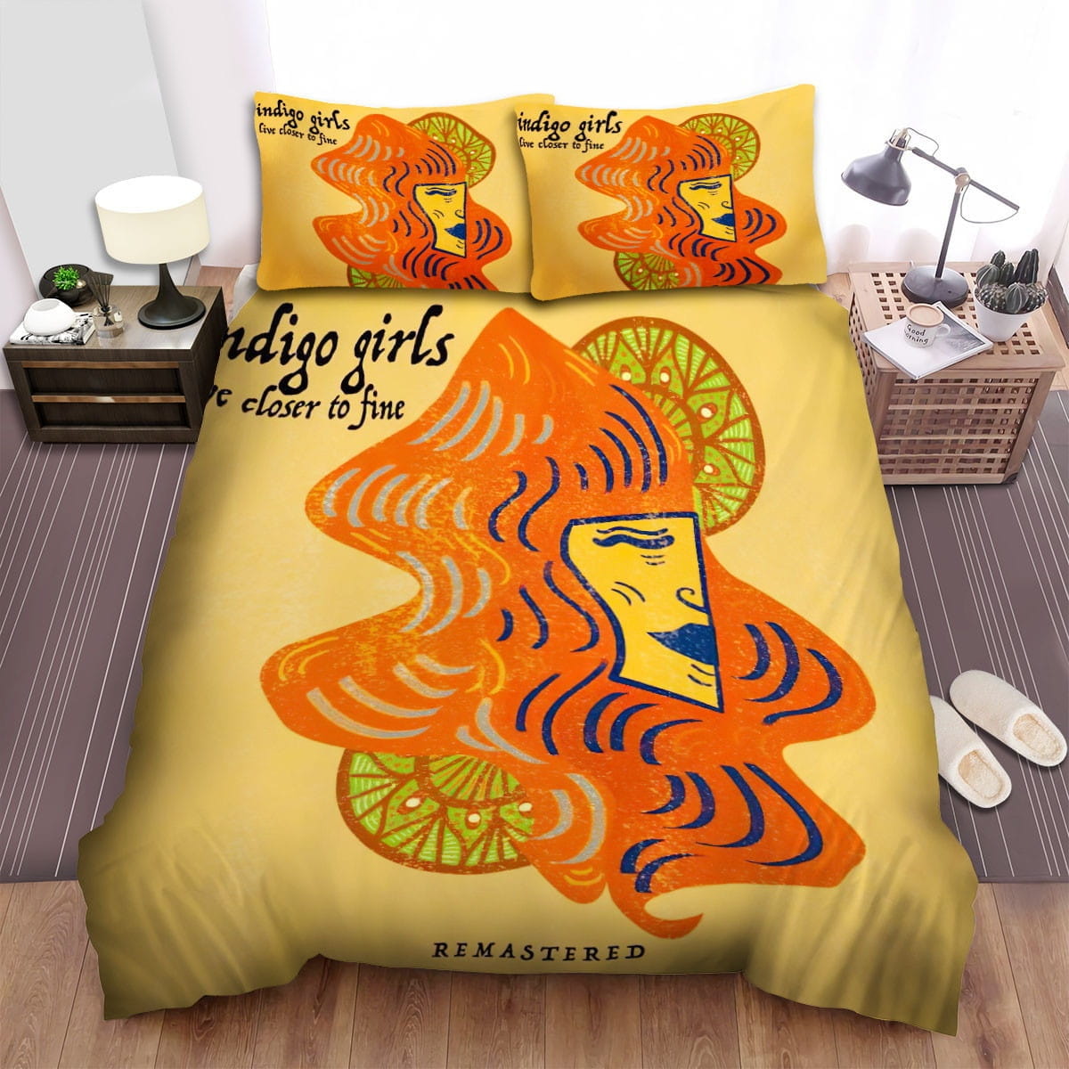 Indigo Girls Art Cover Bedding Sets, Flatsheet Gift For Wife, Husband, Besties