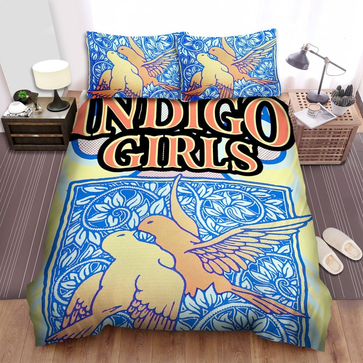Indigo Girls Art Print Bedding Sets Duvet Cover, Flatsheet, Pillowcases For Every Bedroom