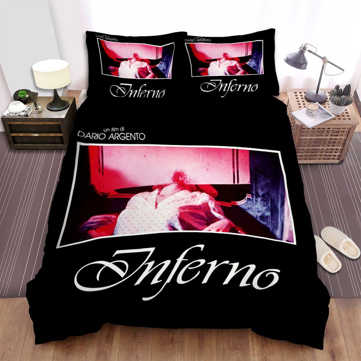 Inferno Movie Horror Photo Decorative Bedding Sets with Duvet Cover, Flatsheet, Pillowcases