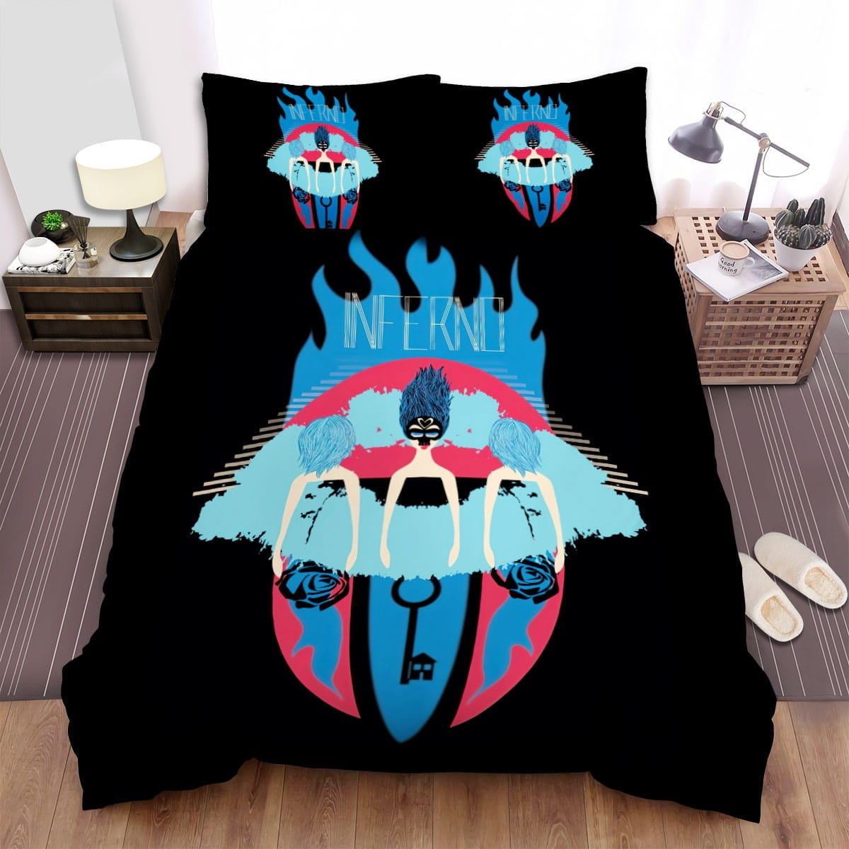 Inferno Movie Digital Art Decorative Bedding Sets with Duvet Cover, Flatsheet, Pillowcases