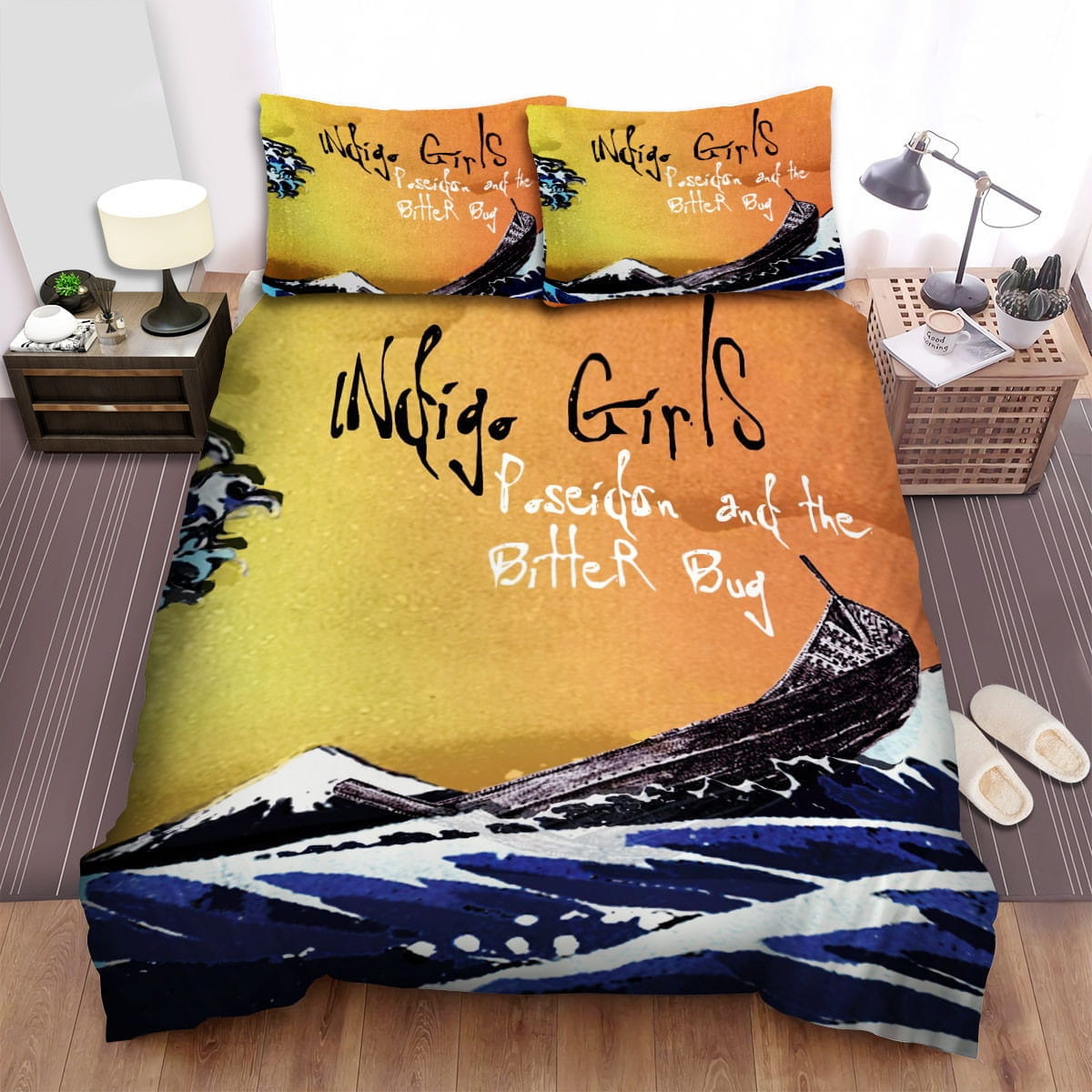 Indigo Girls Poseidon Bedding Sets Duvet Cover, Flatsheet, Pillowcases Perfect Gift For Fans