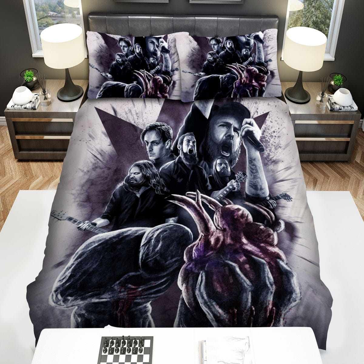 In Flames Artwork Bedding Sets, Flatsheet Gift For Wife, Husband, Besties