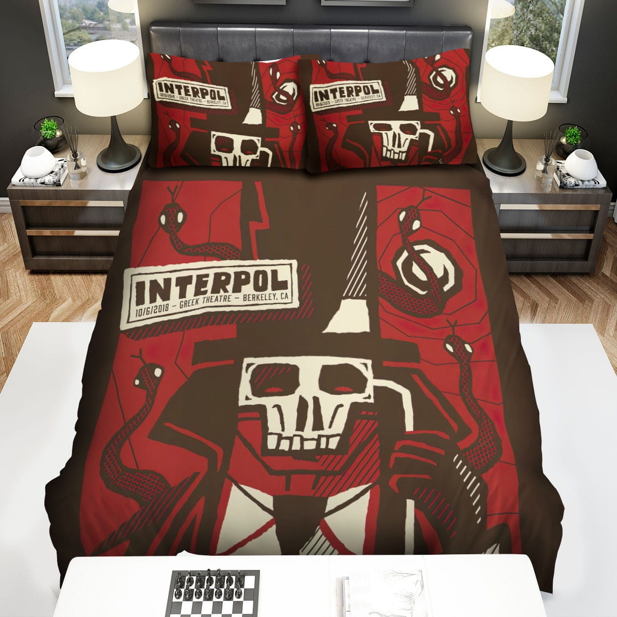Interpol Skull Art Bedding Sets Duvet Cover, Flatsheet, Pillowcase For Your Lover