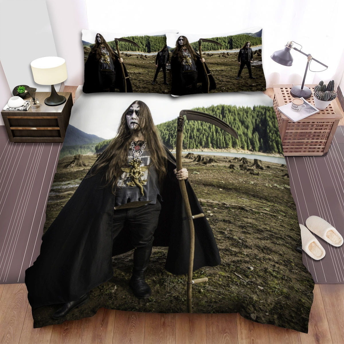 Inquisition Photo 2 Bedding Sets, Flatsheet Gift For Christmas, Thanksgiving, Halloween