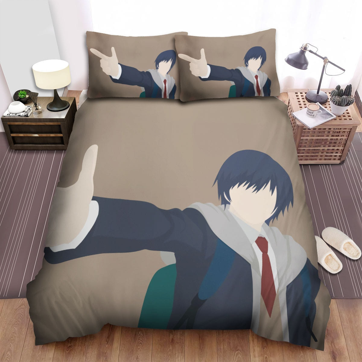 Inuyashiki Hiro Shishigami Bedding Sets Duvet Cover, Flatsheet, Pillowcases For Every Bedroom