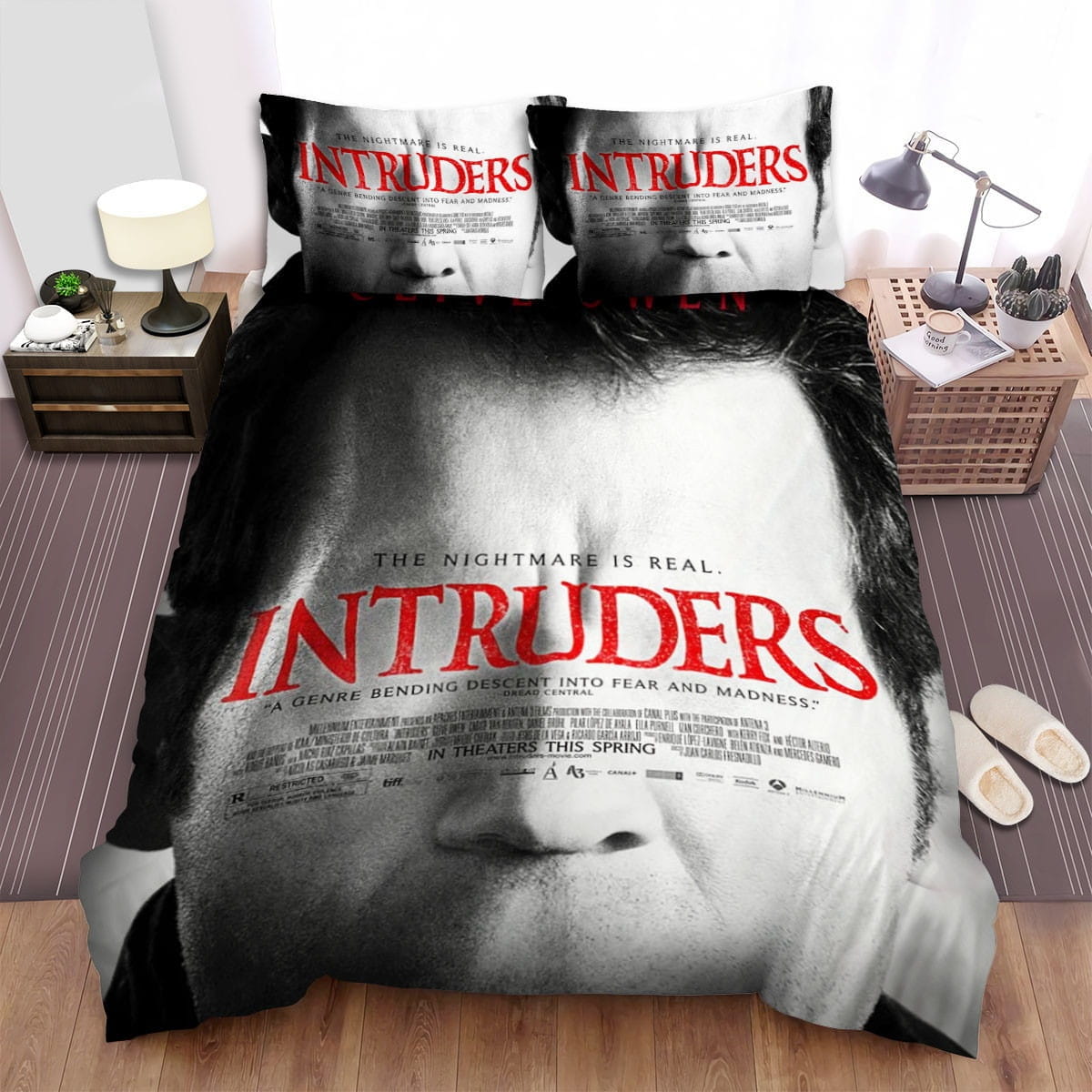 Intruders (I) Movie Poster Decorative Bedding Sets with Duvet Cover, Flatsheet, Pillowcases