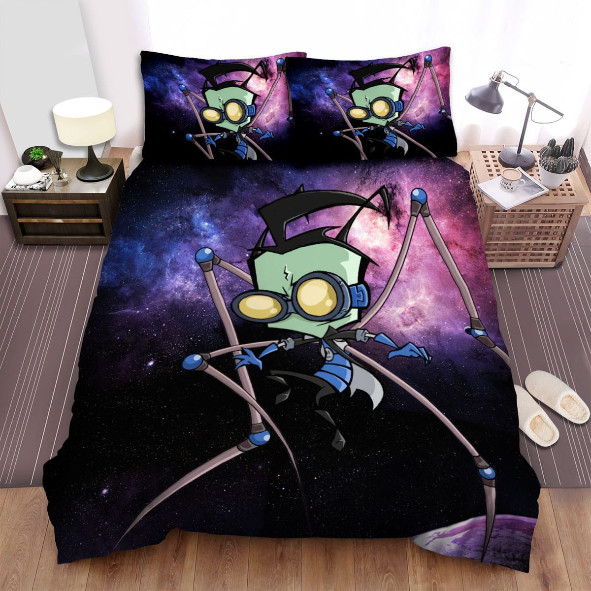 Invader Zim Dib Decorative Bedding Sets with Duvet Cover, Flatsheet, Pillowcases