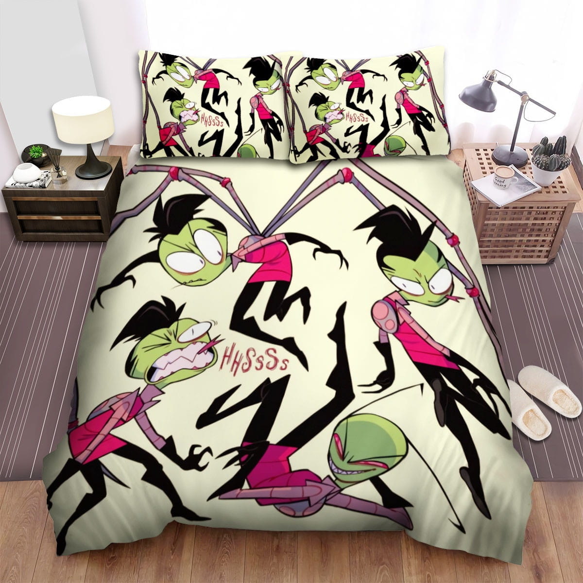 Invader Zim The Spidey Zim Bedding Sets, Flatsheet Gift For Christmas, Thanksgiving, Halloween