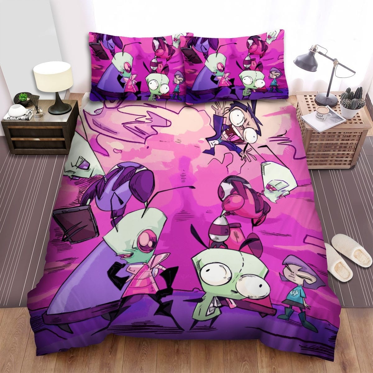 Invader Zim In War The Bedding Sets Duvet Cover, Flatsheet, Pillowcases For Every Bedroom