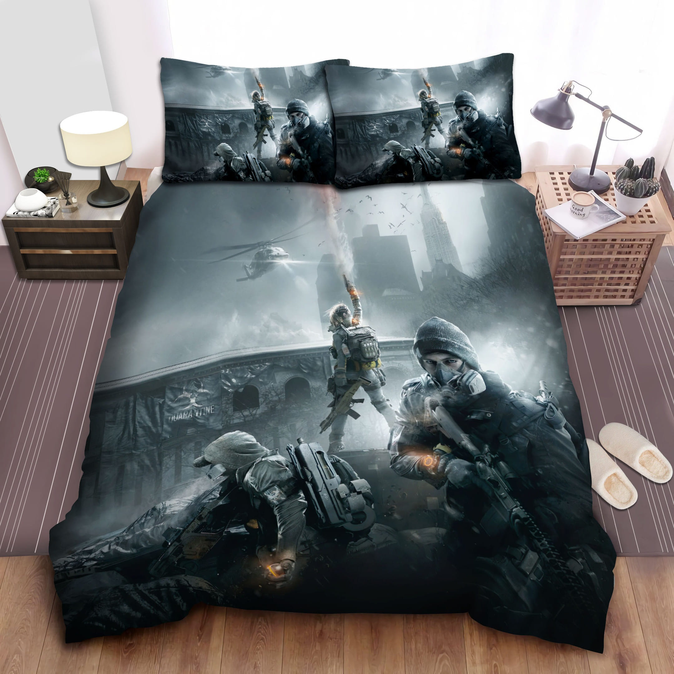 In The Dark Zone Bedding Sets, Flatsheet Gift For Wife, Husband, Besties