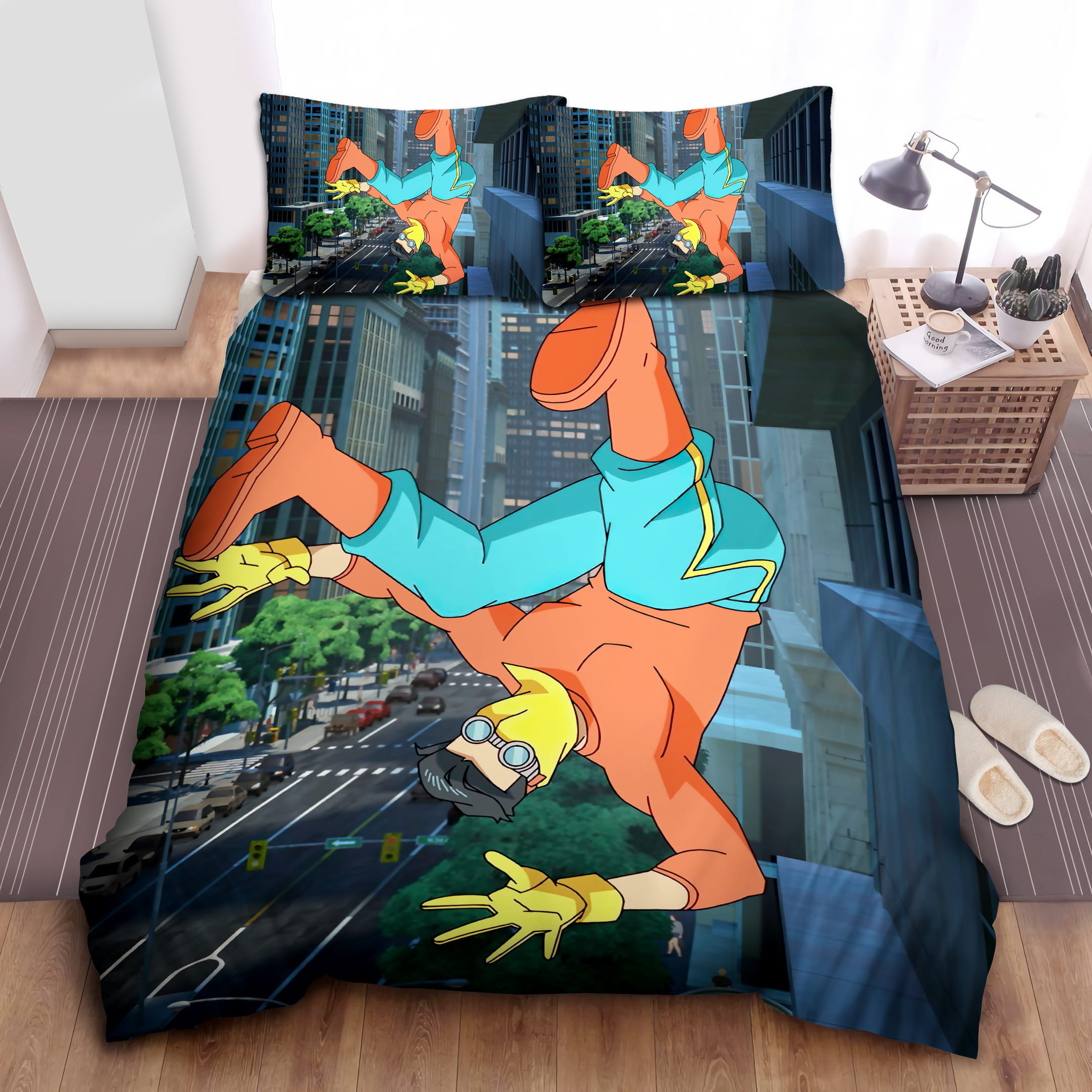 Invincible Bedding Sets, Flatsheet Gift For Christmas, Thanksgiving, Halloween