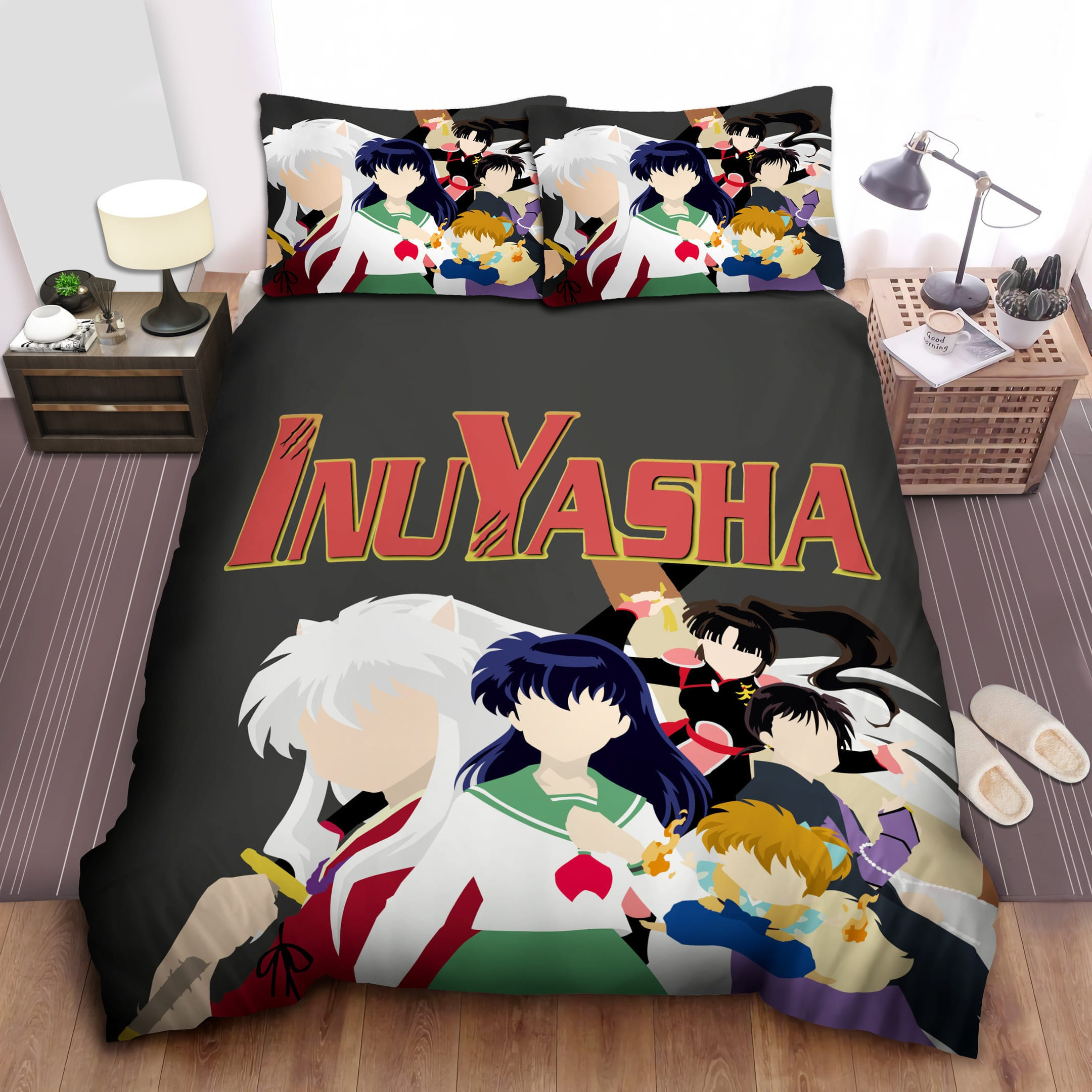 Inuyasha Group Bedding Sets Duvet Cover, Flatsheet, Pillowcases Perfect Gift For Fans