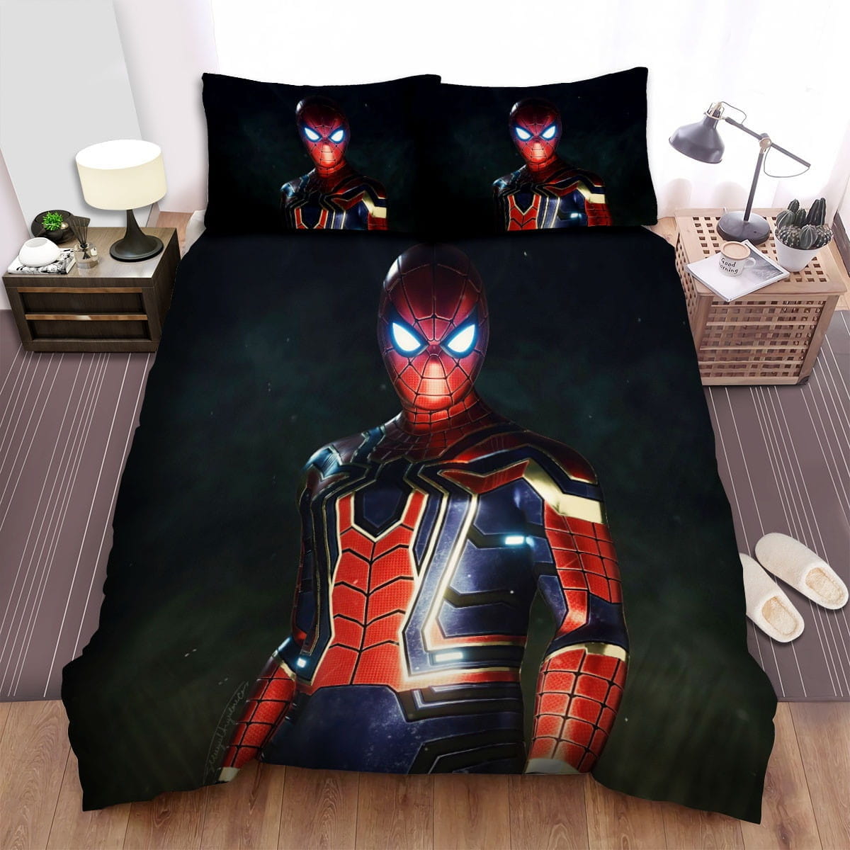Iron Spider Model Bedding Sets, Flatsheet Gift For Wife, Husband, Besties