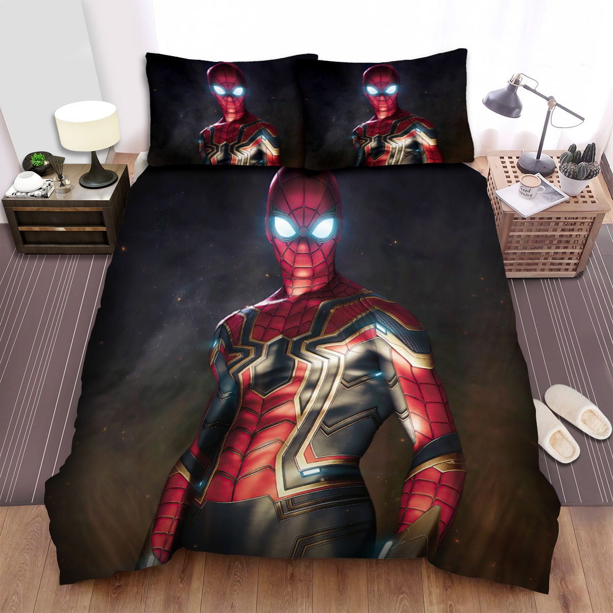 Iron Spider Half Body Bedding Sets, Flatsheet Gift For Wife, Husband, Besties