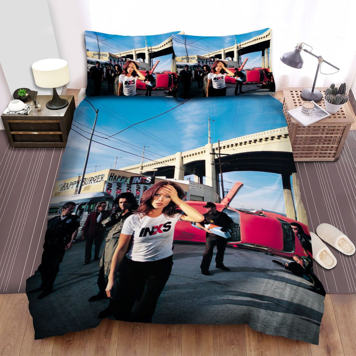 Inxs Music Band Fanart Bedding Set, Gift For Christmas, Birthday, Thanksgiving