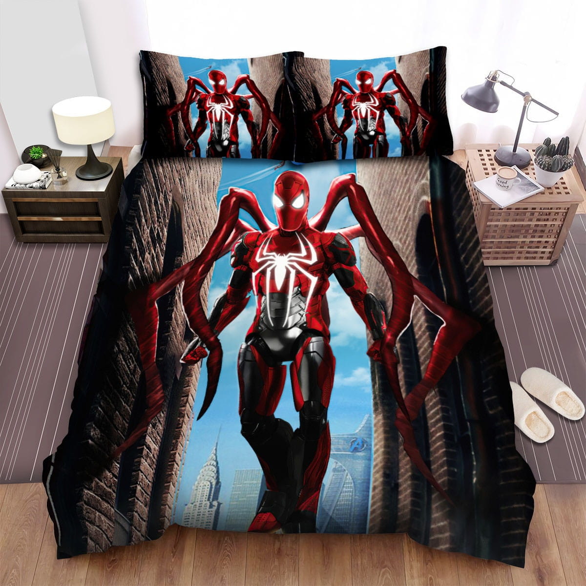 Iron Spider Iron Man Bedding Sets Duvet Cover, Flatsheet, Pillowcase For Your Lover