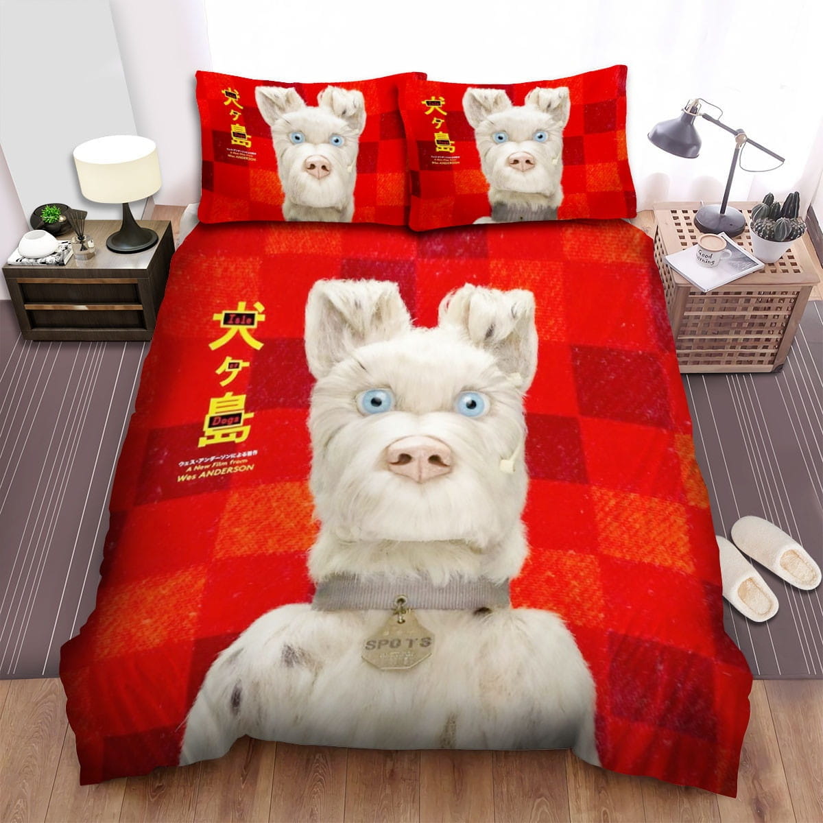 Isle Of Dogs Spots Poster Decorative Bedding Sets with Duvet Cover, Flatsheet, Pillowcases