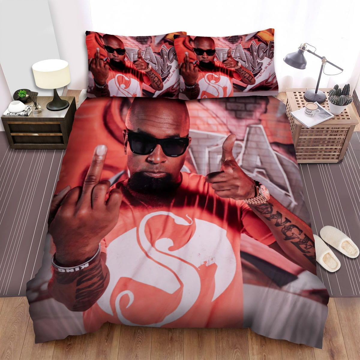 Its U Tech N9ne Bedding Sets, Flatsheet Gift For Christmas, Thanksgiving, Halloween