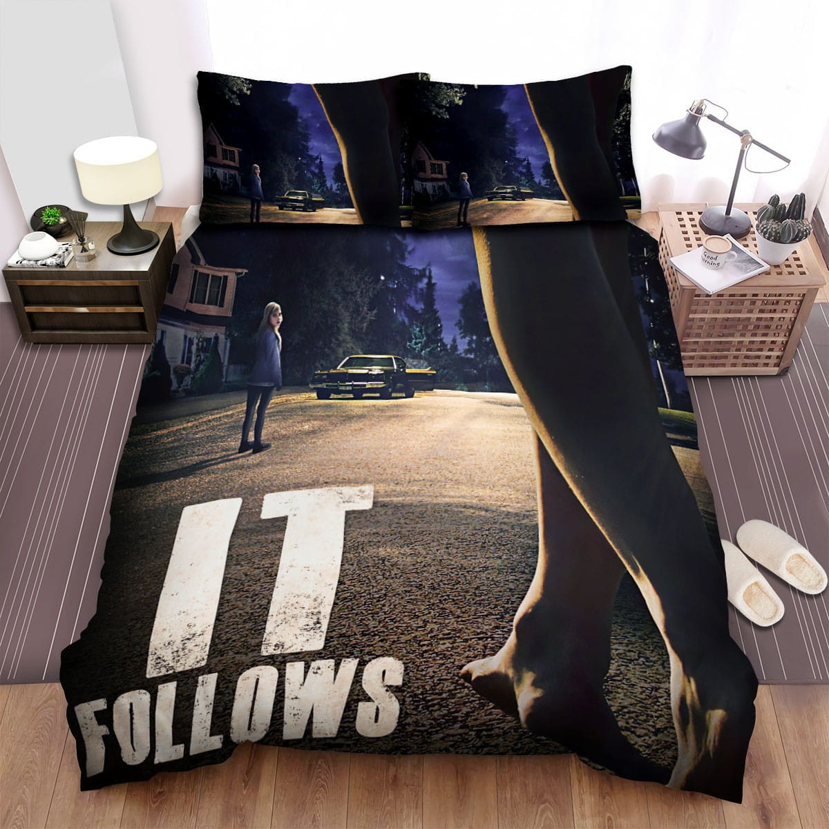 It Follows Legs Bedding Set, Gift For Christmas, Birthday, Thanksgiving