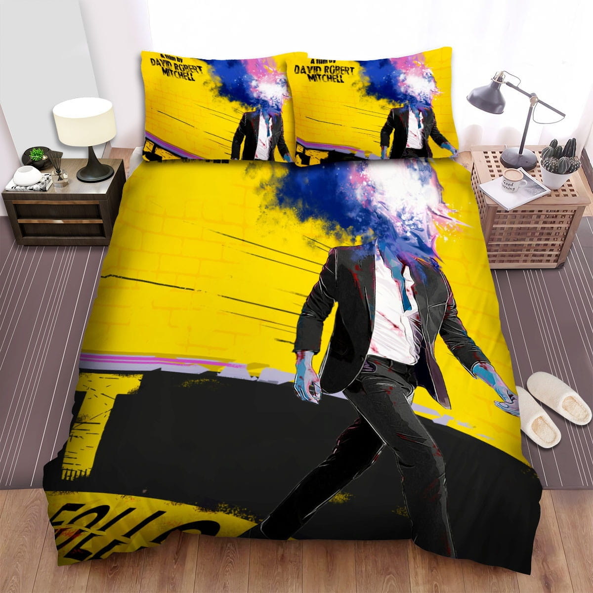 It Follows Yellow Bedding Sets Duvet Cover, Flatsheet, Pillowcases Perfect Gift For Fans