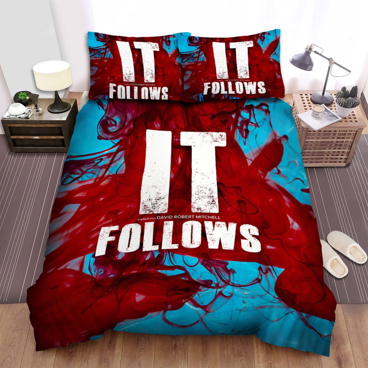 It Follows Blood Bedding Sets Duvet Cover, Flatsheet, Pillowcases Perfect Gift For Fans