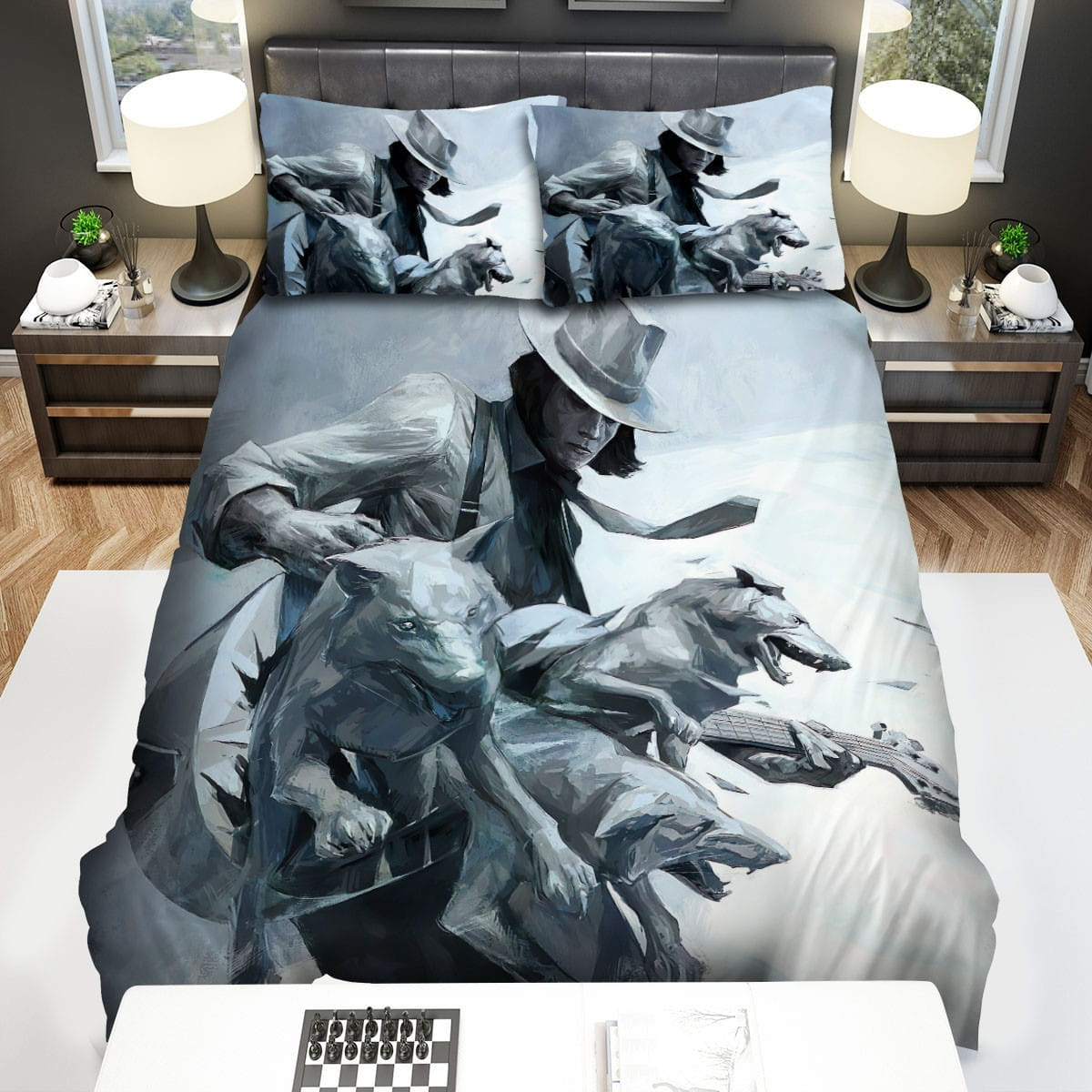 Jack White Bedding Sets Duvet Cover, Flatsheet, Pillowcase For Your Lover