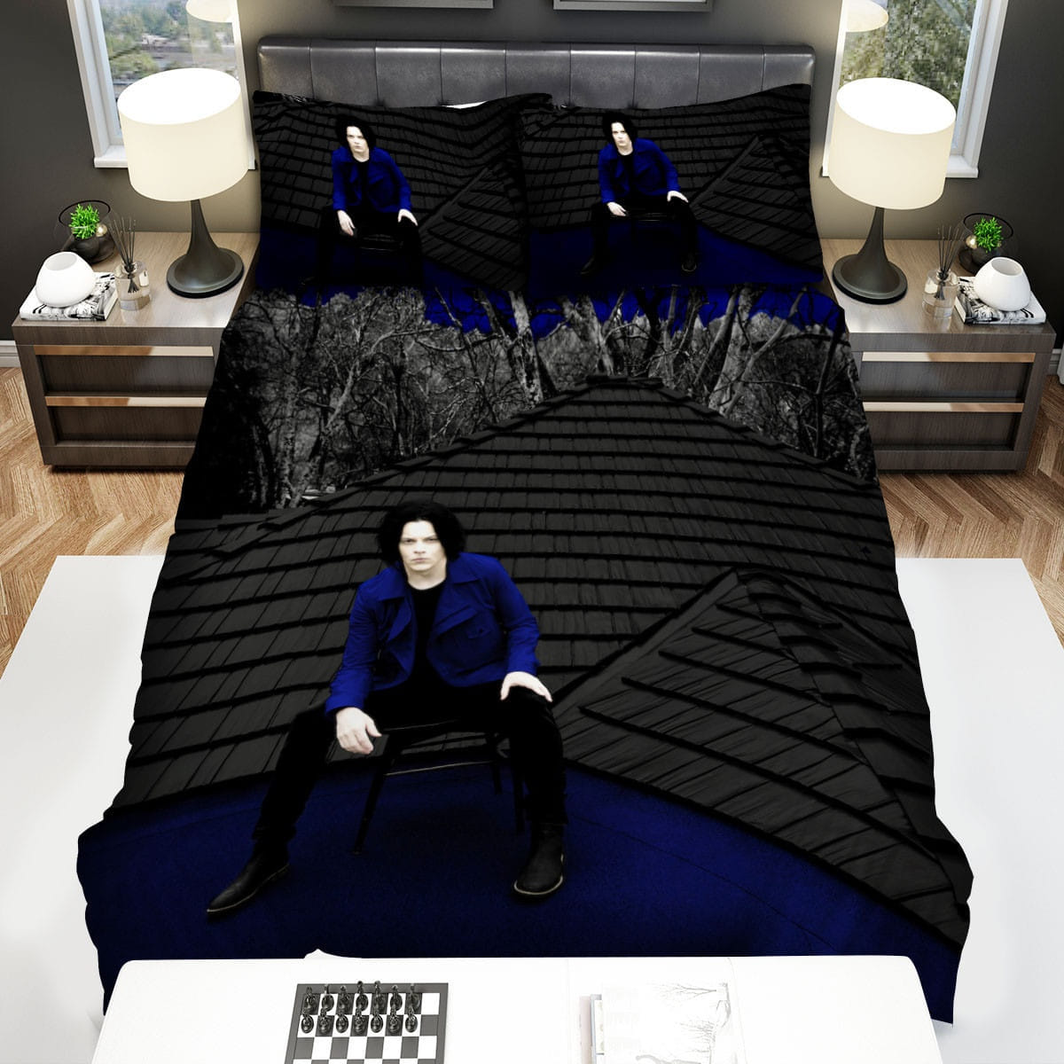Jack White Decorative Bedding Sets with Duvet Cover, Flatsheet, Pillowcases
