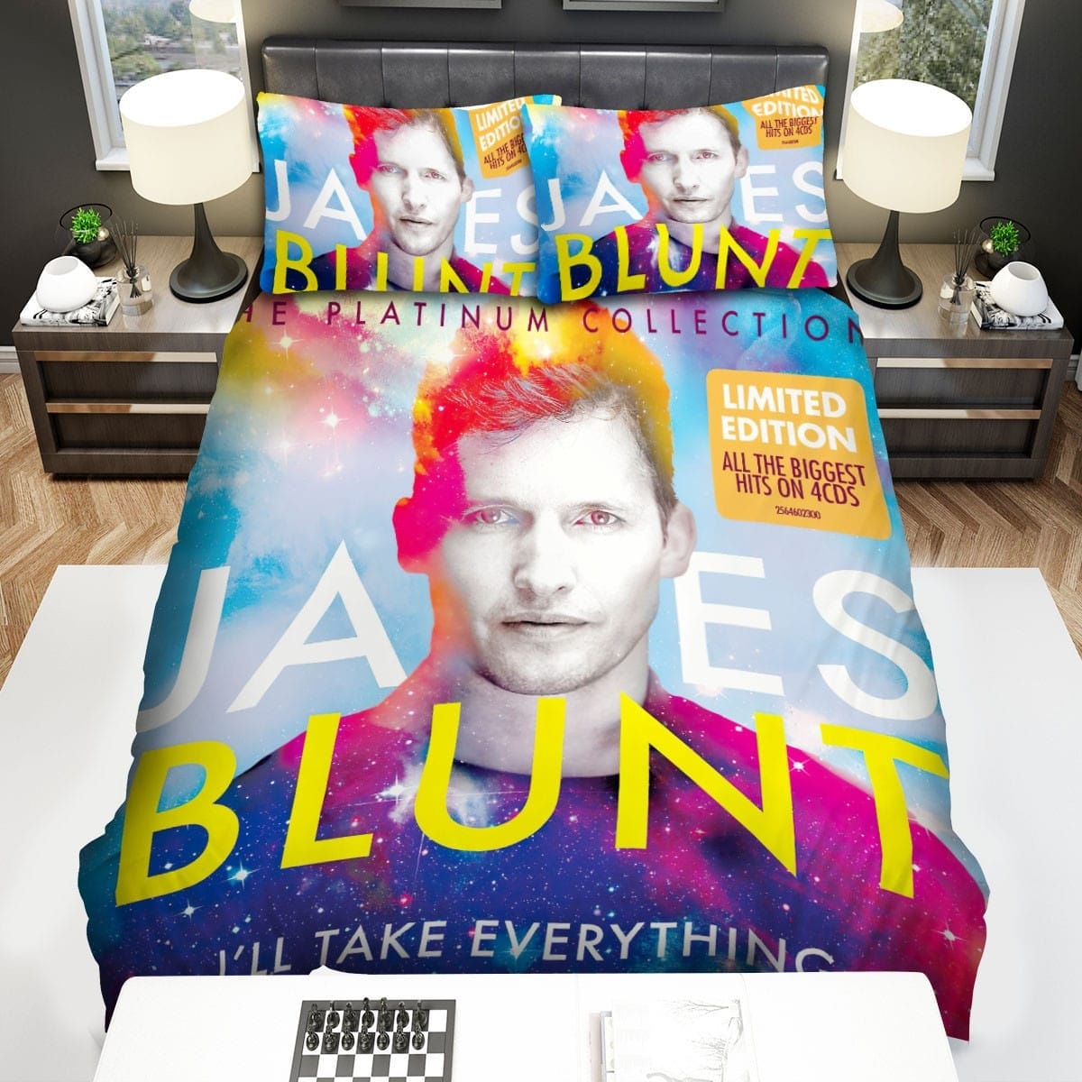 James Blunt Art Photo Bedding Sets, Flatsheet Gift For Wife, Husband, Besties