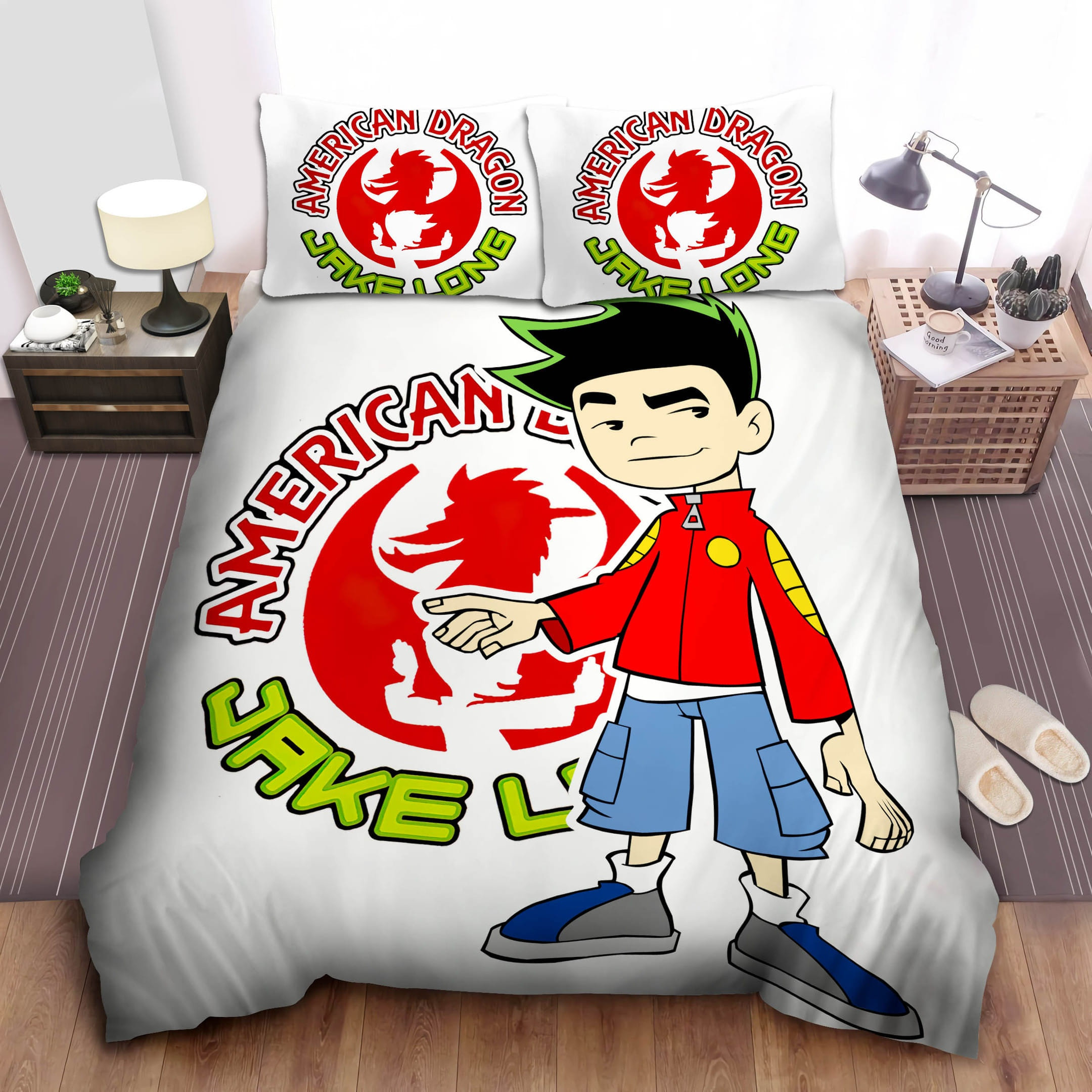 Jake Long Standing Bedding Set, Gift For Christmas, Birthday, Thanksgiving