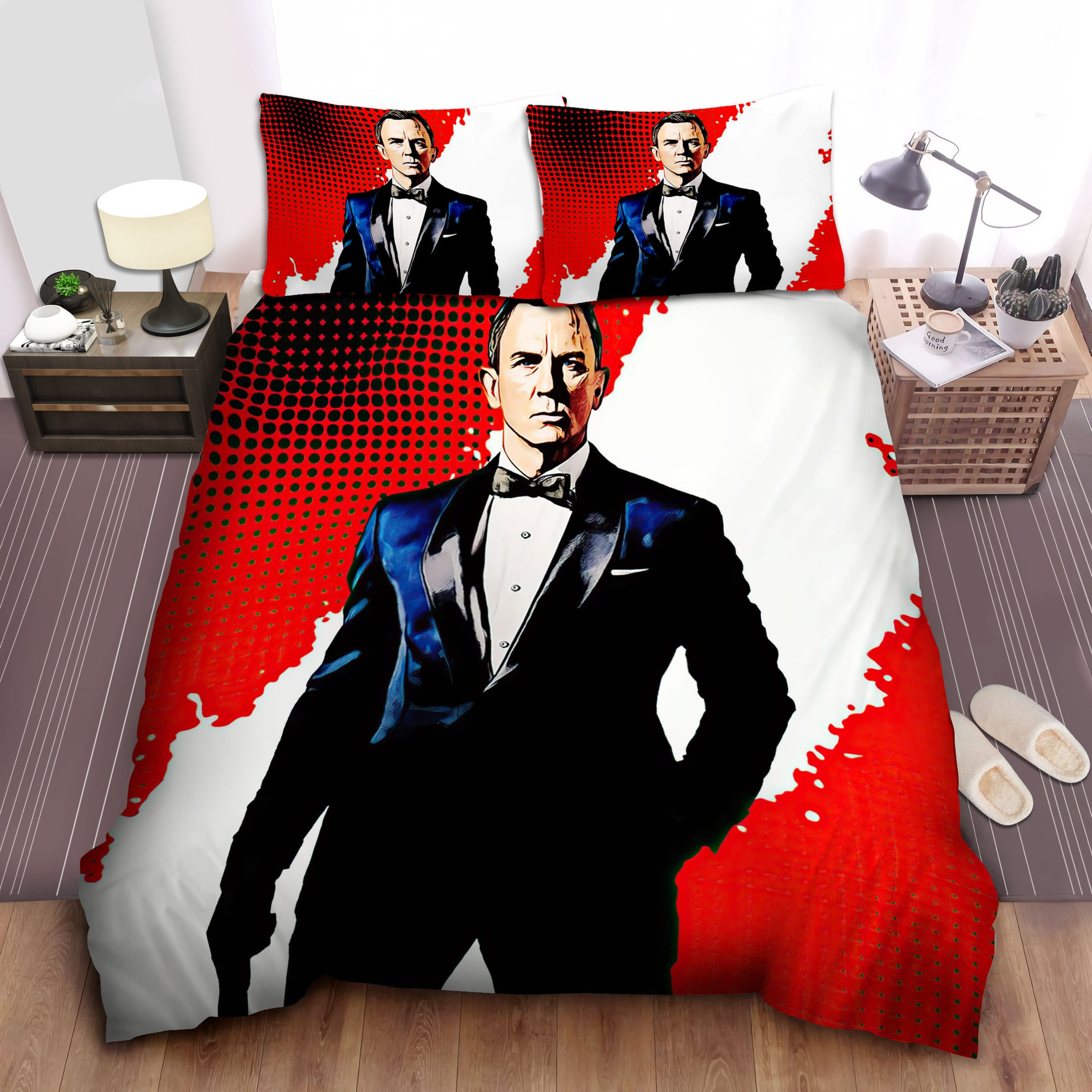 James Bond 007 Decorative Bedding Sets with Duvet Cover, Flatsheet, Pillowcases