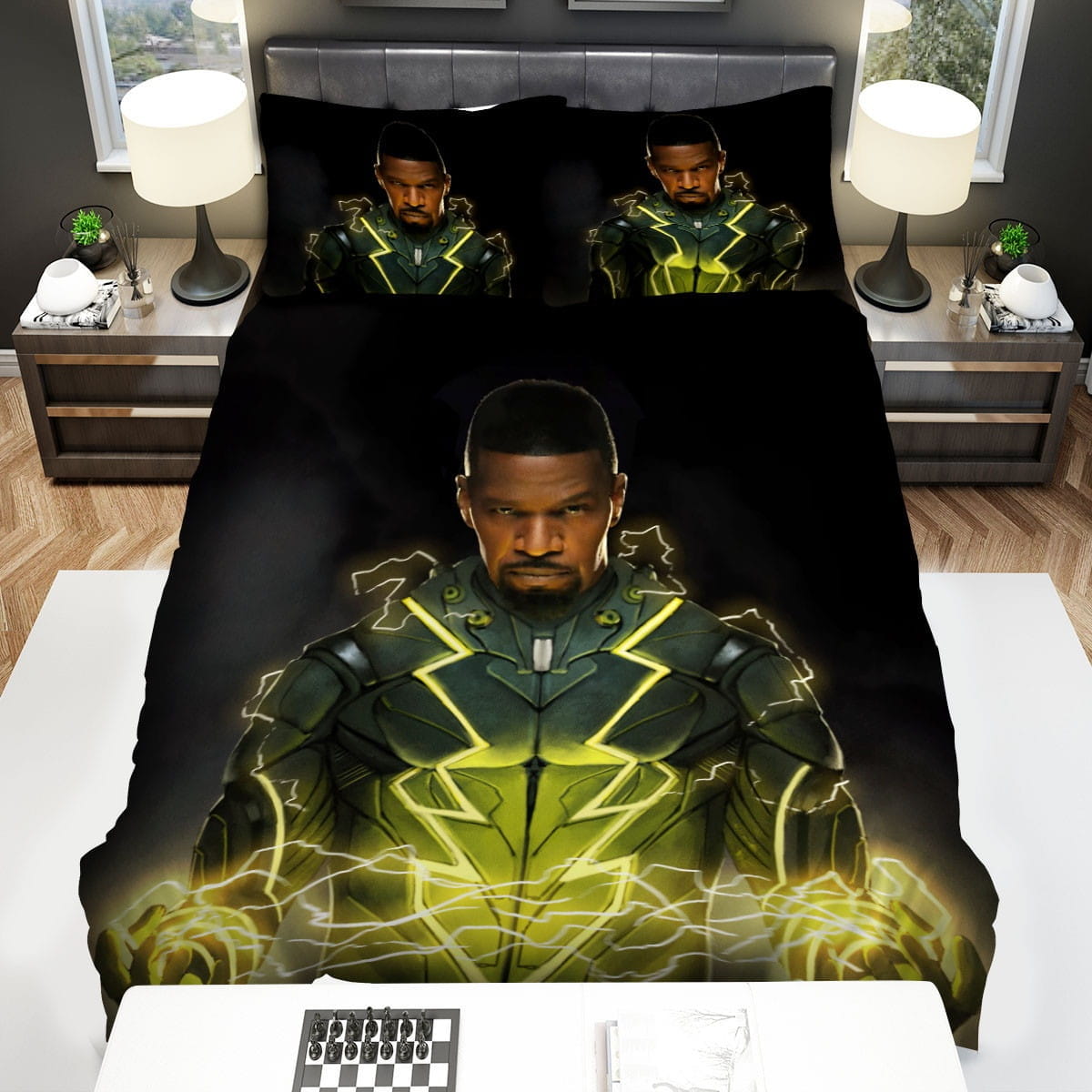 Jamie Foxx Electro Concept Bedding Sets Duvet Cover, Flatsheet, Pillowcase For Your Lover