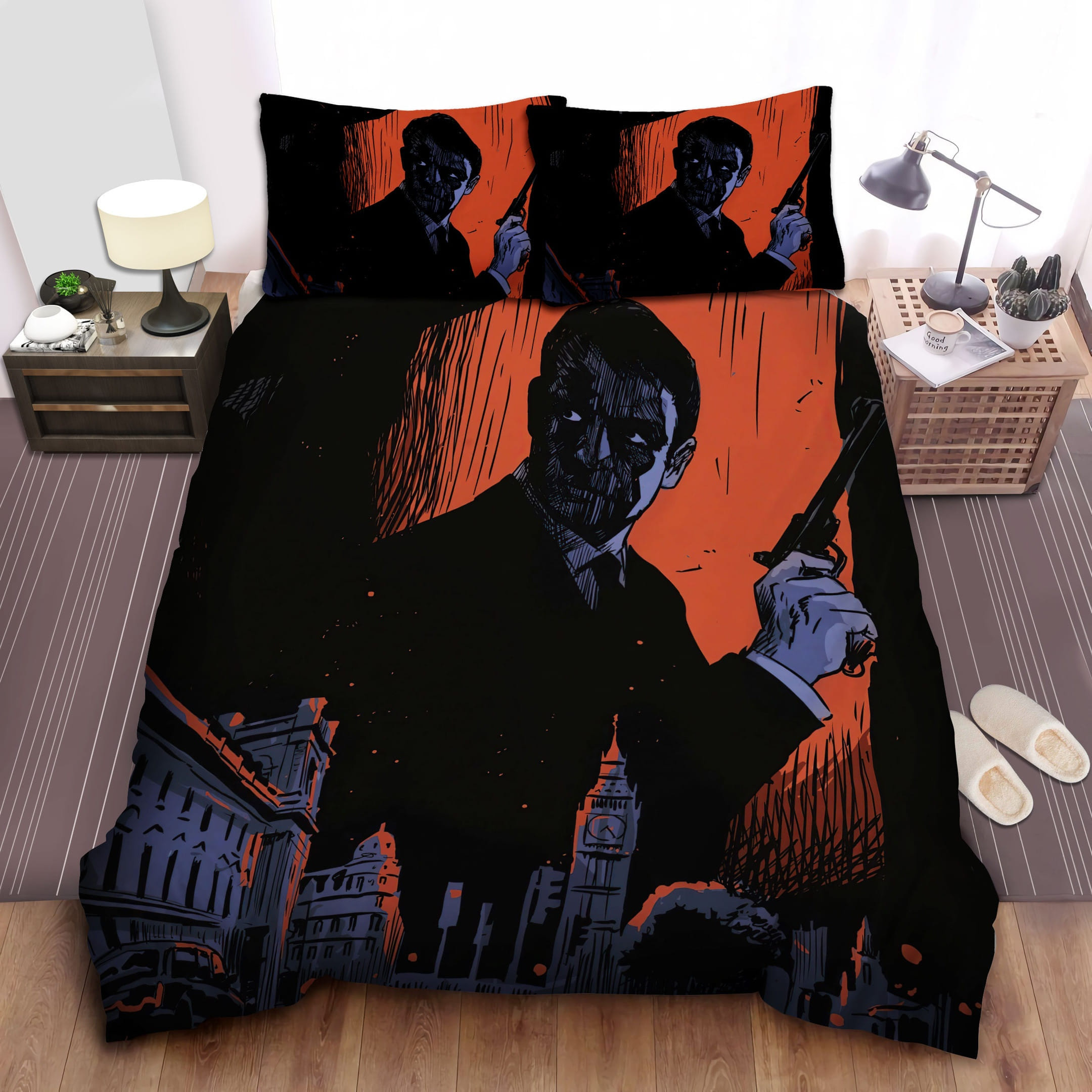 James Bond Dynamite Bedding Set, Gift For Christmas, Birthday, Thanksgiving
