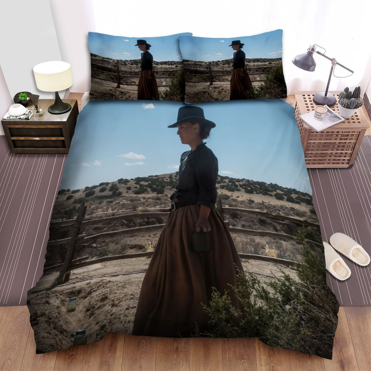 Jane Got A Gun Desert Bedding Sets, Flatsheet Gift For Christmas, Thanksgiving, Halloween