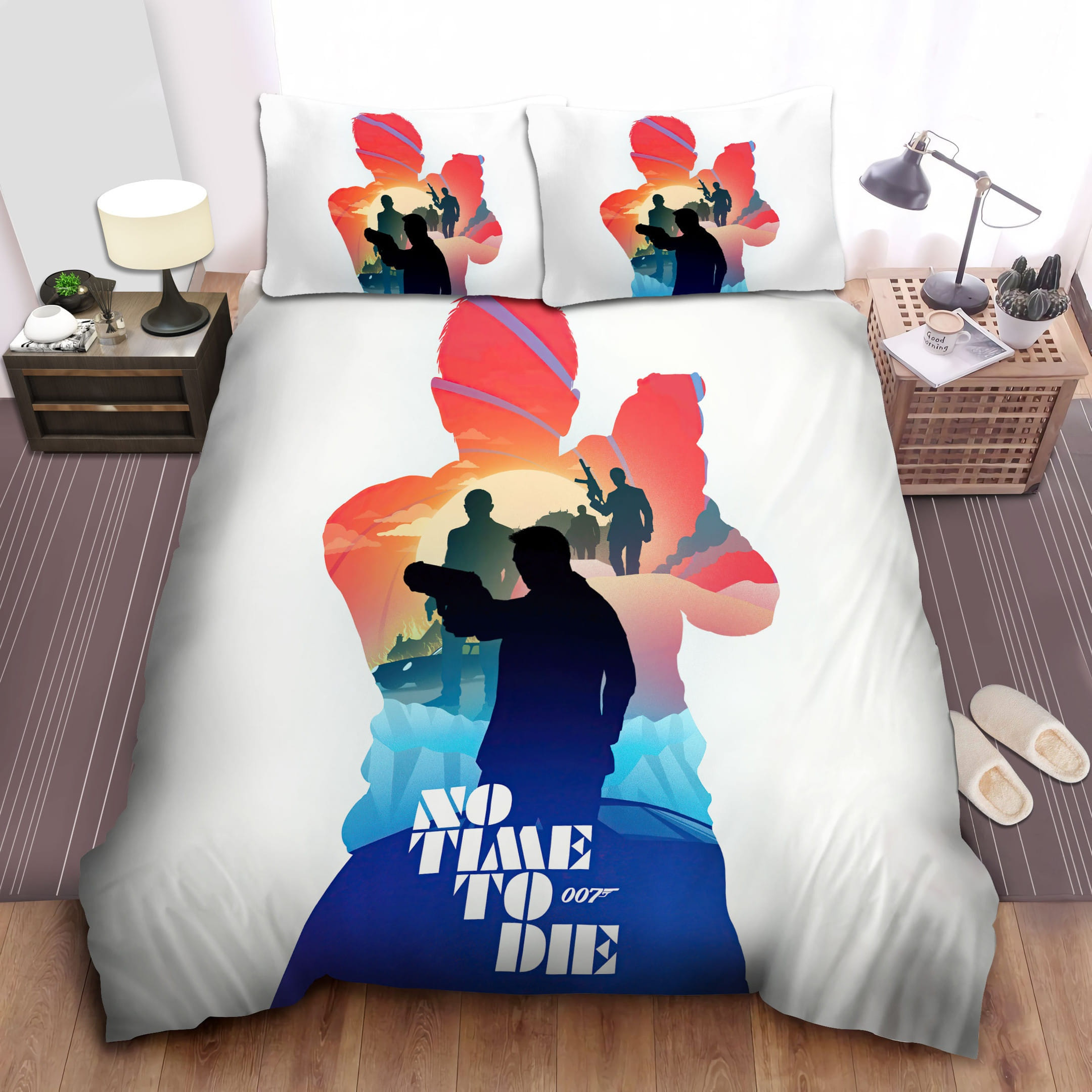 James Bond No Time To Die Bedding Sets Duvet Cover, Flatsheet, Pillowcases Perfect Gift For Fans